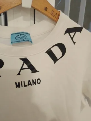 Camiseta Prada Milano Blanca Talla XL