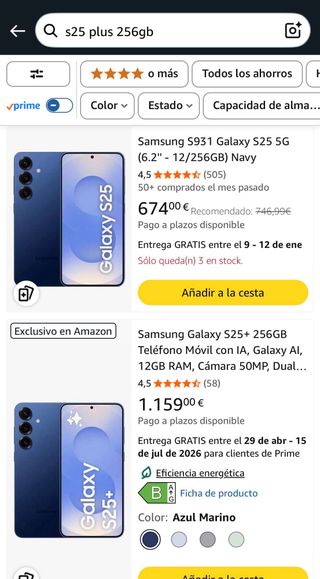 Samsung S25 256gb