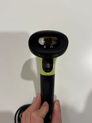 Lector Códigos Barras USB Verde/Negro