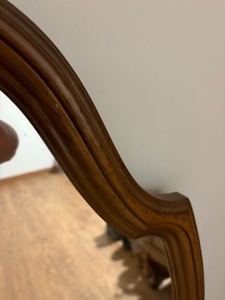 Espejo antiguo madera y cristal