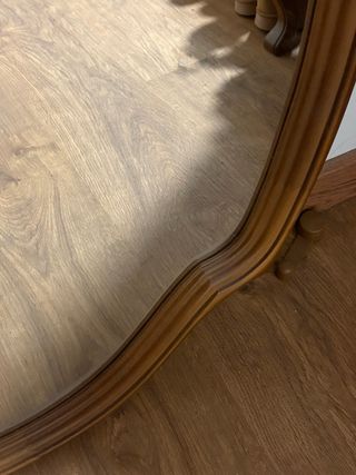 Espejo antiguo madera y cristal