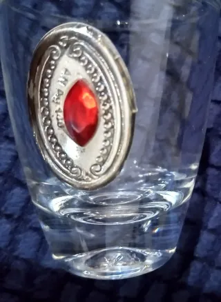 Set 6 Bicchieri Liquore Vetro Argento