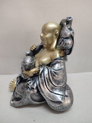 Buda Dharma Plata Resina 17 CM Alto