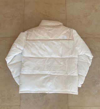 Cazadora beige y crema talla s