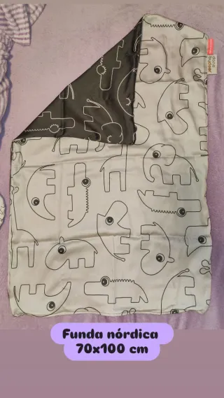 Conjunto minicuna funda nórdica + saco