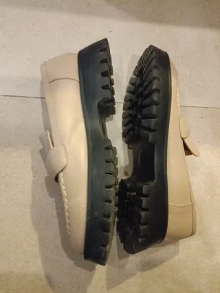 Zapatos Mujer Beige Talla 40