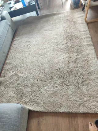 Alfombra STOENSE pelo corto hueso 200x300