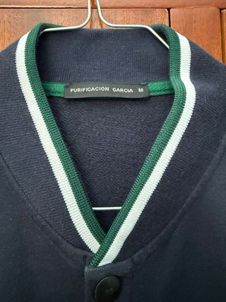 Casaco Purificación García Azul Tamanho M