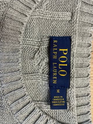 Jersey Polo Ralph Lauren Gris Talla M