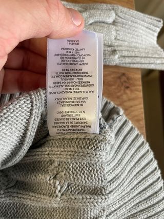 Jersey Polo Ralph Lauren Gris Talla M