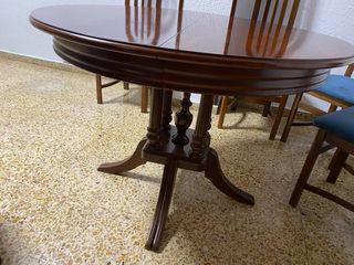 Mesa de comedor extensible madera 200x109 cm