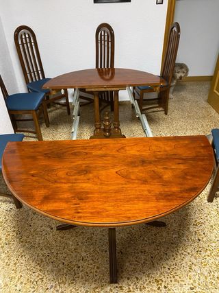 Mesa de comedor extensible madera 200x109 cm