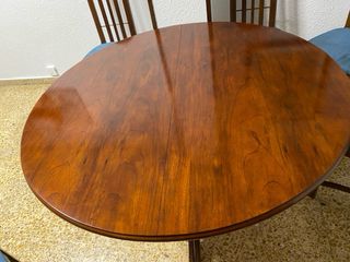 Mesa de comedor extensible madera 200x109 cm