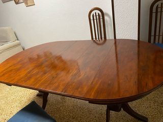Mesa de comedor extensible madera 200x109 cm