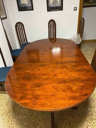 Mesa de comedor extensible madera 200x109 cm