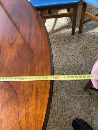Mesa de comedor extensible madera 200x109 cm