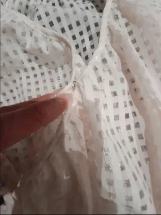 Blusa blanca manga abullonada