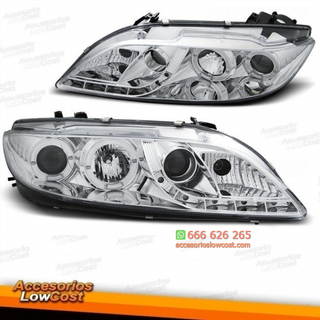 FAROS MAZDA 6 02-08 CCFL. CRISTAL CLARO.CROMADO