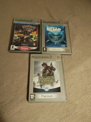3 Juegos PS2 Platinum: Ratchet & Clank, Nemo, Meda