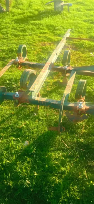 Cultivador 9 brazos con rastra