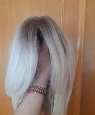 2 Pelucas rubia, pelo humano