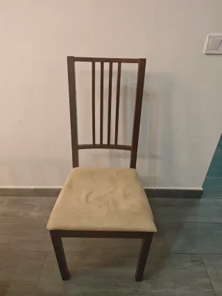 Mesa de comedor ampliable y 6 sillas