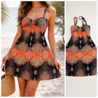 Vestido de estilo boho/étnico, ideal para verano