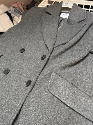 Cappotto Zara donna grigio doppio petto | taglia S