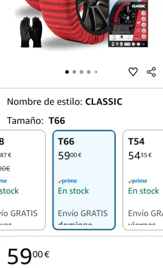 Cadenas Nieve Textiles ISSE Classic T.66