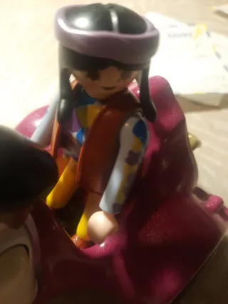 Triciclo Playmobil con figuras