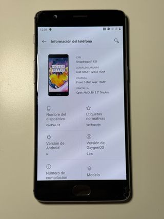 OnePlus 3T Gris 128GB