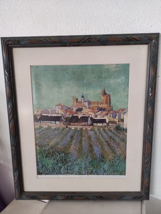 Cuadro Aldea con Castillo