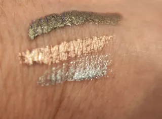 3 Ombretti Lisa Eldridge Lurex Oro, argento e rosa