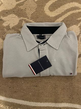 Polo Tommy Hilfiger gris Talla 4XL