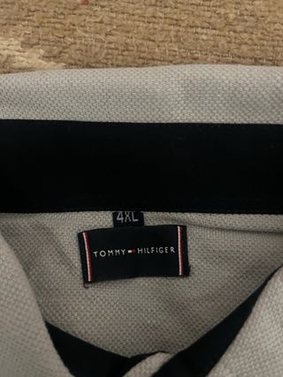 Polo Tommy Hilfiger gris Talla 4XL