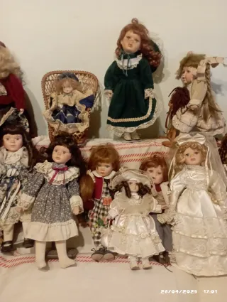 Lotto Bambole Porcellana Vintage
