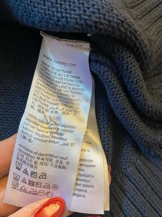 2 Maglioni Tommy Hilfiger Cotone Blu Taglia Xl e L