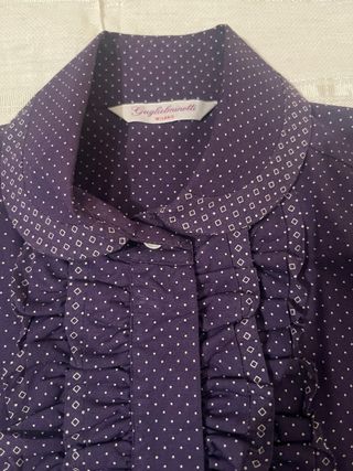 Camicia Guglielminotti pois viola tg 44