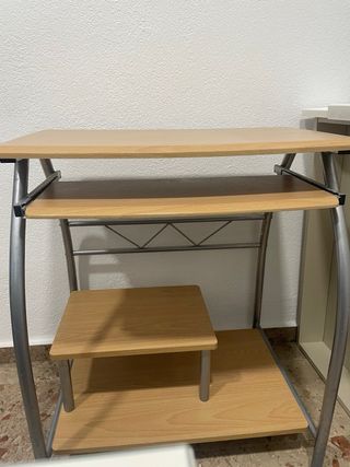 Mesa escritorio ordenador metal madera
