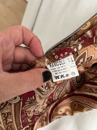 Chaqueta de piel blanca Rancoll