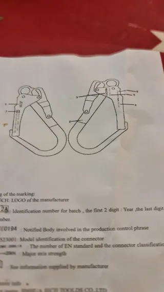 Mosquetónes Ganchos JECH no.4 unidades