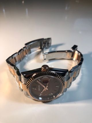 Seiko Mod - DateJust “Oro Rosa” (Chocolate)