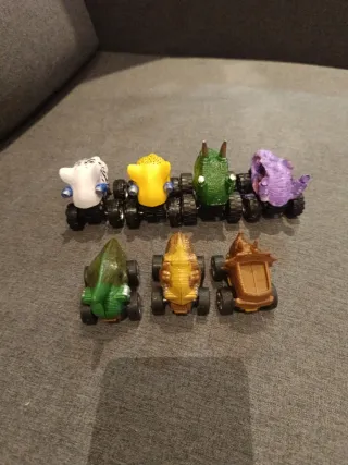 Lote 7 coches animales juguete