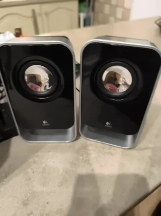 Sistema Audio Logitech Stereo Nero/Argento