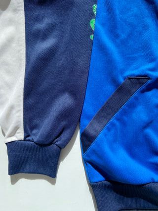 Felpa tuta Diadora anni 90 blu Italia