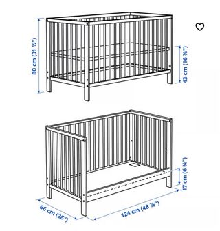 Cuna Gulliver IKEA Blanca 60x120 cm