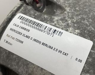 97071 722998 caja mercedes-benz clase c 2.5 v6 cat