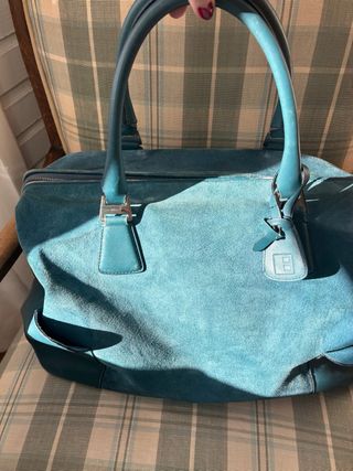 Bolsa de piel azul Bally