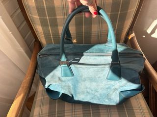 Bolsa de piel azul Bally