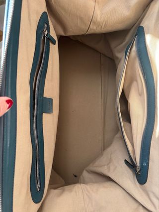 Bolsa de piel azul Bally